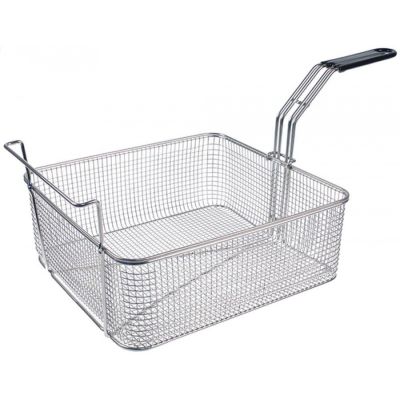 fryer basket W1 330mm L1 320mm H1 125mm stainless steel
