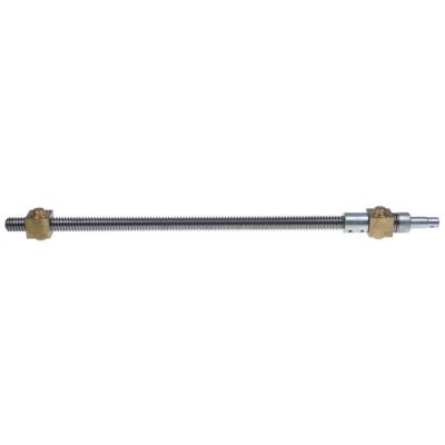 Ansamblu ax melcat cu piulite pentru basculare manuala, filet ax 24x5 mm, L 730 mm - 691136