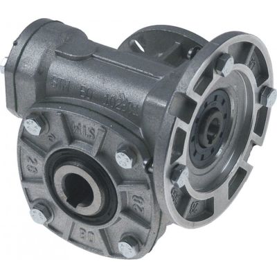 Reductor cu raport 1/28, ax motor ø 9 mm, flansa ø 70 mm, ax redus ø 14 mm - 691411