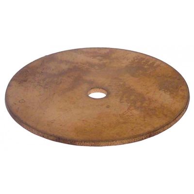 disc D1 ø 65mm D2 ø 6,5mm brass thickness 2mm