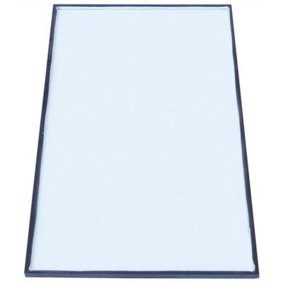glass panel L 660mm W 332mm thickness 10mm flat mounting pos. side-ways for fridge