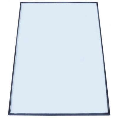 glass panel L 635mm W 390mm thickness 10mm flat mounting pos. door for display refrigerator
