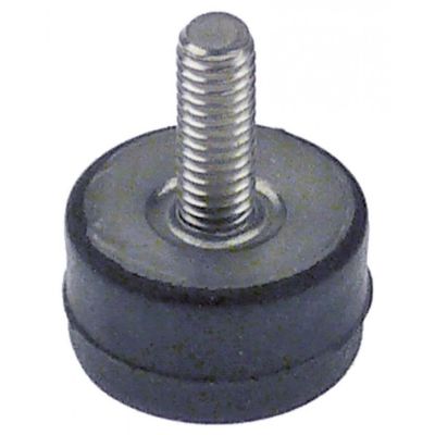 stopper with screw connection for glass plate D1 ø 15mm L 8mm M4