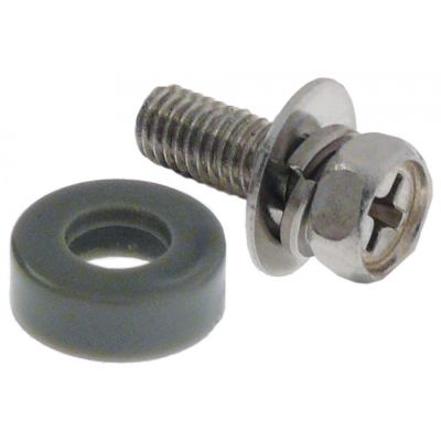 roller rollerø 12,2mm B1 5mm plastic with screw connection bore ø 5,4mm thread M4