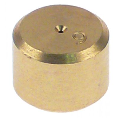 reducer bore ø 0,6mm brass ø 12mm thickness 9mm code 6