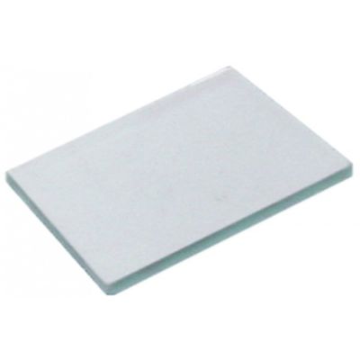 glass plate L 100 mm W 100 mm thickness 6 mm square - Code 693380