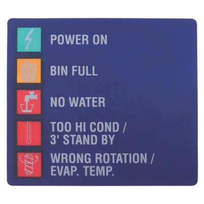 front foil L 80mm W 70mm for ice dispenser