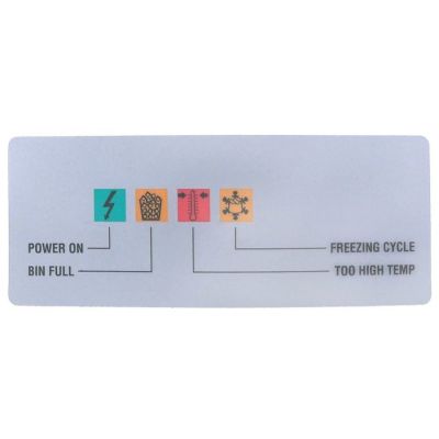 front foil L 134mm W 52mm for ice-cube maker
