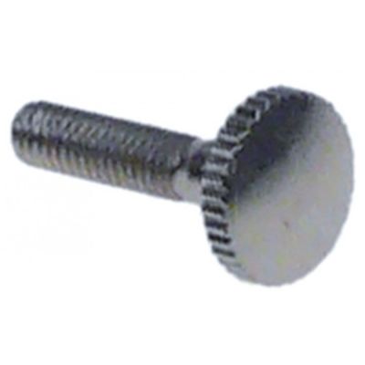 Thumb screw for glass plate M4 L 18mm