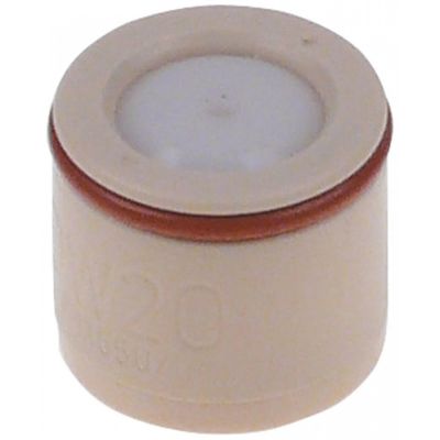 air valve for combi-steamer bore ø 2mm L 18mm plastic ø 20mm