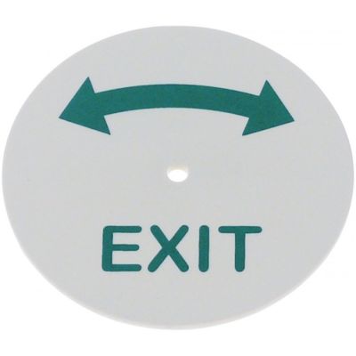 sign Exit for walk-in cold room catch ø 78mm hole ø 4,5mm