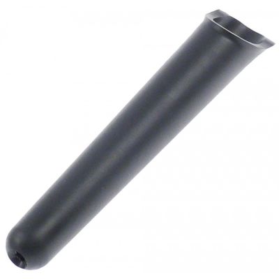 door handle L 185mm handle ø 28mm screw mounting dark grey plastic hole ø 6mm