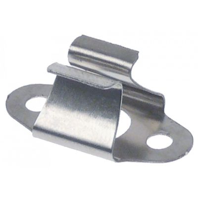spring clip for door latch 19010041, L 26mm, W 13mm, H 10,5mm, hole ø 8mm, Qty 2 pcs