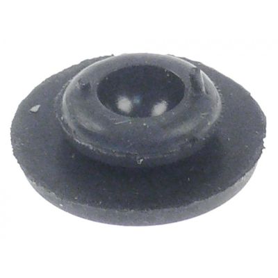 stop ø 22,25mm ID ø 14,75mm H 7,3mm rubber