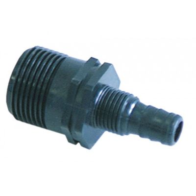 hose connector plastic straight grommet ø 11,5mm grommet length 16mm thread length 15mm WS 27
