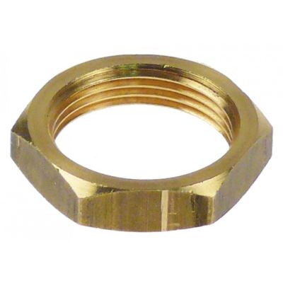 nut M24x1,5mm H 7mm WS 30 brass Qty 1 pcs