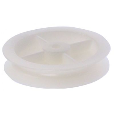 round belt pulley disc ø 61mm shaft intake ø 10mm groove depth 5mm disc width 12mm groove width 10mm