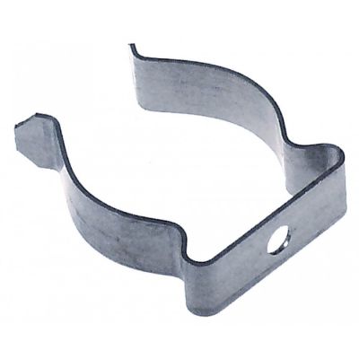 spring clip L 28mm W 10mm hole ø 4,5mm tube ø 31mm