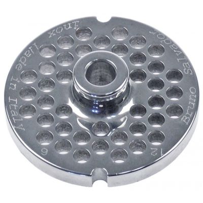Sita masina de tocat Nr.12, gauri ø 6 mm, ext. ø 70 mm, ax ø 10 mm, din inox, cu autoascutire - 696115