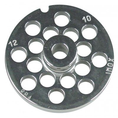 Sita masina de tocat Nr. 12, gauri ø 10 mm, ext. ø 70 mm, ax ø 10 mm, din inox, cu autoascutire - 696117