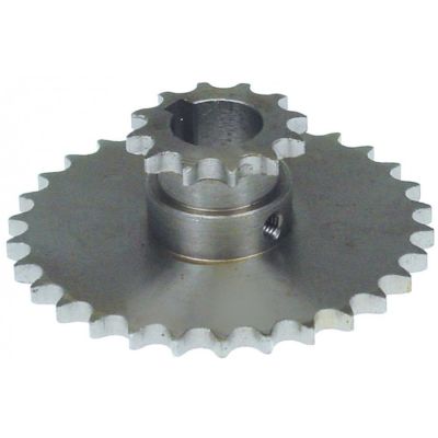 Roata dintata - pinion 3/8", dinti 30/12, int. ø 20 mm, H 30 mm, pentru lant 06 B-1 - 697089