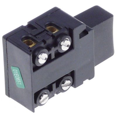 Intrerupator cu buton fara retinere, montare 29 x 29 mm, 2 contacte 2NO, 16A, 250V, FM3 - 697414
