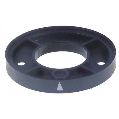 ring for handle ø 72 mm ID ø 35 mm thickness 10 mm plastic black - Code 697512