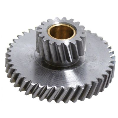 Pinion dublu 18/41 dinti, int 15 mm, ext ø 32/70 mm, H 30 mm, pentru masina de tocat mod 12-22 - 698028