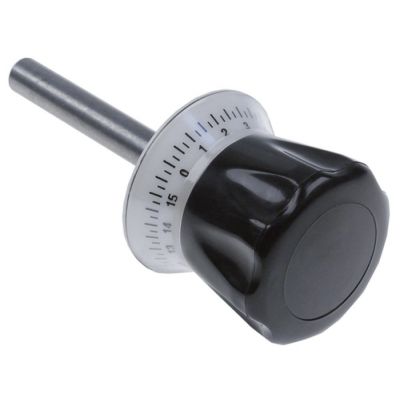 adjusting knob 0-15 ø 68 mm shaft ø 14 mm shaft length 94 mm handle ø 67 mm - Code 698268