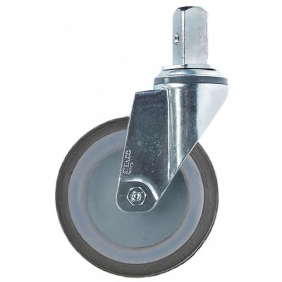 Roată bolț Î 161mm ø bolț 22x22mm ø 125mm lățime roată 32mm carcasă oțel cromat - 700309
