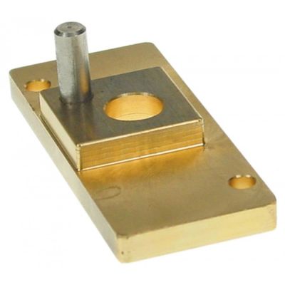 Flanșă alamă Î 15mm L 95mm L 40mm ø găuri 14mm pentru mâner ușă - 700472