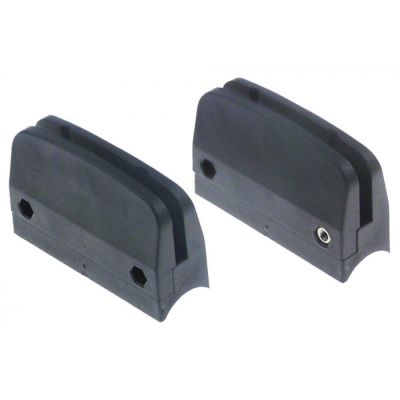 bracket complete for glass plate plastic L 80mm W 26mm H 49mm