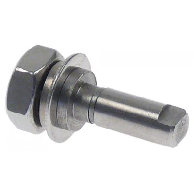 bolt for door ø 5/7mm L 32,4mm M8x1,25 mounting pos. upper with nut
