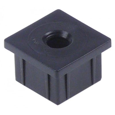 bush for door hinge ID ø 7,5mm L 25,5mm W 25,5mm black 22x22mm H 0mm