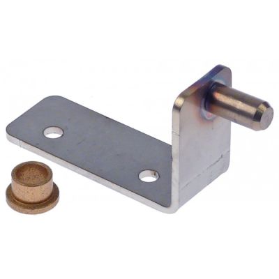 hinge with bush mounting pos. bottom left for convection oven L 46mm W 28mm H 94mm
