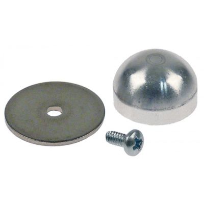 button H 12,2mm ø 22mm silver Qty 1 pcs