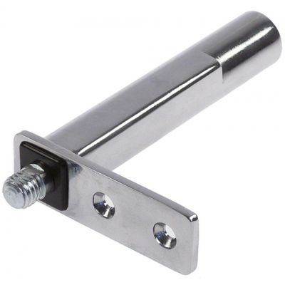 spring hinge series FOSTER chrome-plated, polished L 136 mm W 24 mm door hinge right