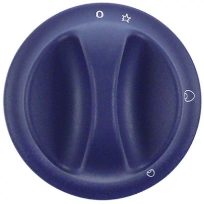 Buton pentru robinet gaz ø 75 mm, ø ax 8 x 6 mm - 701602