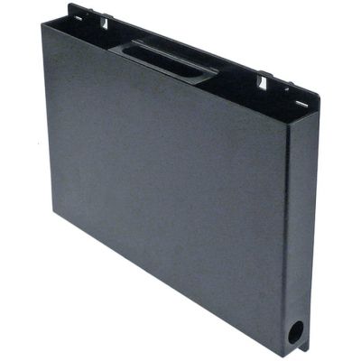 condensing tray vertical L 295mm W 35mm H 200mm with howle for heating cartridge PTC (3/8")
