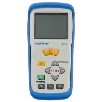 temperature meter PEAK TECH 5110 incl. wire probe measurement unit °C/°F -50 up to 1300°C probe K