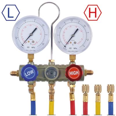 manifold 2-way model HS-S36F ø 80mm R410a 5/16" SAE 4000PSI