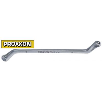double ring wrench offset size 6/7mm chrome-vanadium steel, chrome-plated