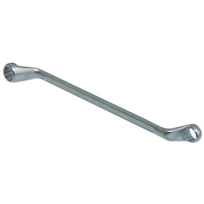 double ring wrench offset size 10/11mm chrome-vanadium steel, chrome-plated