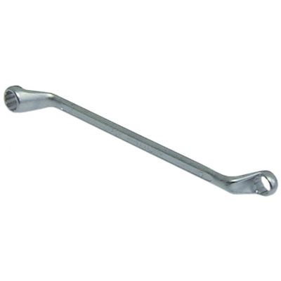 double ring wrench offset size 12/13mm chrome-vanadium steel, chrome-plated