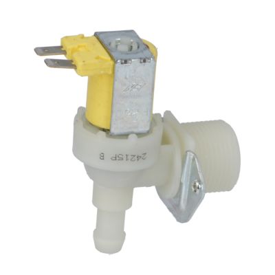 Electrovalva plastic unghiulara 24 V CA, intrare ¾", iesire 11,5 mm, deschidere nominala DN10, TP - 370030