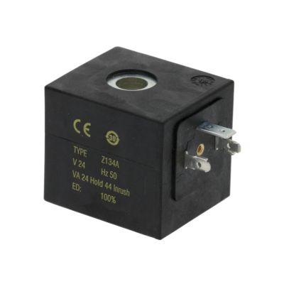 Bobina electrovalva Asco/Sirai, 24V CA, 24VA, 50Hz, model bobina Z134A, int. ø 14 mm, H 43 mm, L 49 x 42 mm, pentru valve L153 DA - 371178